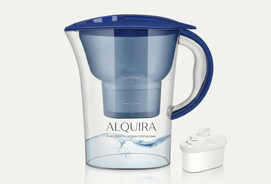 IL NOSTRO KIT DEPURATORE D'ACQUA: CARAFFA IN VETRO BOROSILICATO 2,5L + FILTRO IN CARBONI ATTIVI ANTICLORO